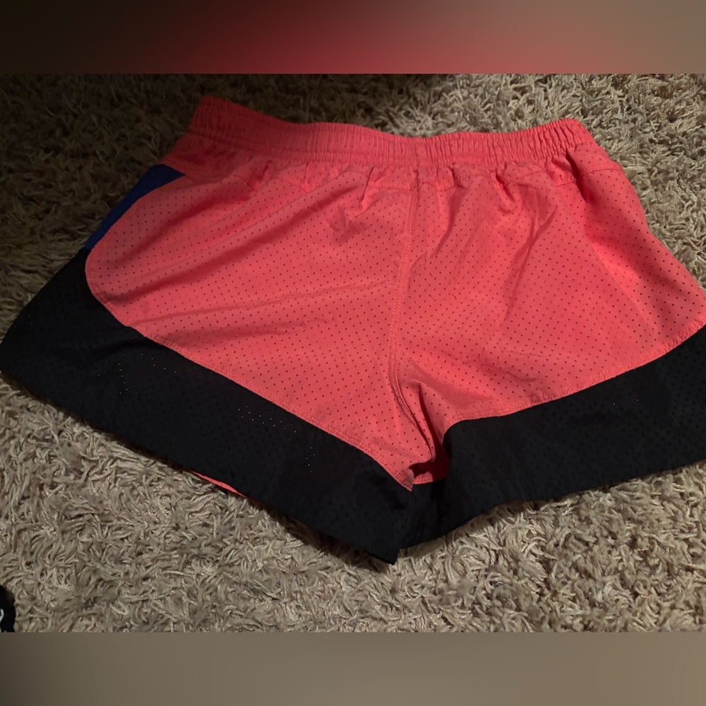 Adidas Pink and Black Athletic Shorts